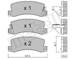 METELLI Piduriklotsi komplekt,  ketaspidur 22-0161-0