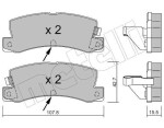 METELLI Piduriklotsi komplekt,  ketaspidur 22-0161-2
