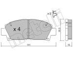 METELLI Piduriklotsi komplekt,  ketaspidur 22-0166-0