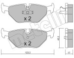 METELLI Piduriklotsi komplekt,  ketaspidur 22-0180-0