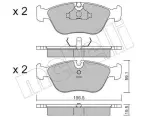 METELLI Piduriklotsi komplekt,  ketaspidur 22-0182-0