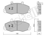 METELLI Piduriklotsi komplekt,  ketaspidur 22-0194-1