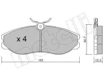 METELLI Piduriklotsi komplekt,  ketaspidur 22-0198-0