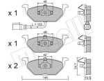 METELLI Piduriklotsi komplekt,  ketaspidur 22-0211-2
