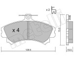 METELLI Piduriklotsi komplekt,  ketaspidur 22-0216-0