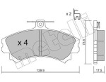 METELLI Piduriklotsi komplekt,  ketaspidur 22-0216-1