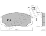 METELLI Piduriklotsi komplekt,  ketaspidur 22-0221-1