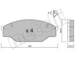 METELLI Piduriklotsi komplekt,  ketaspidur 22-0227-0