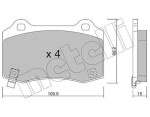 METELLI Piduriklotsi komplekt,  ketaspidur 22-0251-6