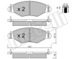METELLI Piduriklotsi komplekt,  ketaspidur 22-0254-0