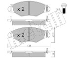 METELLI Piduriklotsi komplekt,  ketaspidur 22-0254-1