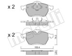 METELLI Piduriklotsi komplekt,  ketaspidur 22-0279-0