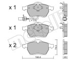 METELLI Piduriklotsi komplekt,  ketaspidur 22-0279-1