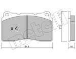 METELLI Piduriklotsi komplekt,  ketaspidur 22-0288-1