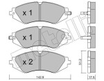 METELLI Piduriklotsi komplekt,  ketaspidur 22-0294-0