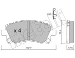METELLI Piduriklotsi komplekt,  ketaspidur 22-0296-0