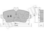 METELLI Piduriklotsi komplekt,  ketaspidur 22-0310-0