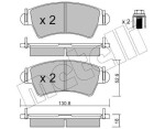 METELLI Piduriklotsi komplekt,  ketaspidur 22-0313-0