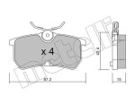 METELLI Piduriklotsi komplekt,  ketaspidur 22-0317-0