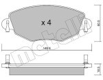 METELLI Piduriklotsi komplekt,  ketaspidur 22-0318-0