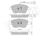 METELLI Piduriklotsi komplekt,  ketaspidur 22-0321-0