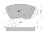 METELLI Piduriklotsi komplekt,  ketaspidur 22-0321-1