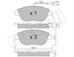 METELLI Piduriklotsi komplekt,  ketaspidur 22-0322-0
