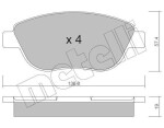 METELLI Piduriklotsi komplekt,  ketaspidur 22-0322-1