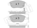 METELLI Piduriklotsi komplekt,  ketaspidur 22-0322-2