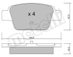 METELLI Piduriklotsi komplekt,  ketaspidur 22-0323-0