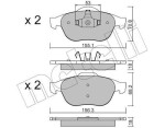 METELLI Piduriklotsi komplekt,  ketaspidur 22-0336-0