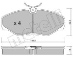 METELLI Piduriklotsi komplekt,  ketaspidur 22-0338-2