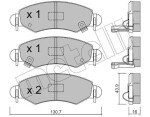 METELLI Piduriklotsi komplekt,  ketaspidur 22-0339-1