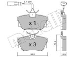 METELLI Piduriklotsi komplekt,  ketaspidur 22-0346-1