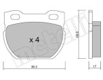 METELLI Piduriklotsi komplekt,  ketaspidur 22-0354-1