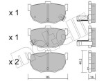 METELLI Piduriklotsi komplekt, ketaspidur 22-0362-0