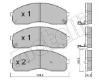 METELLI Piduriklotsi komplekt,  ketaspidur 22-0374-0