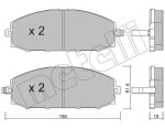 METELLI Piduriklotsi komplekt,  ketaspidur 22-0407-0