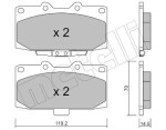 METELLI Piduriklotsi komplekt,  ketaspidur 22-0413-0
