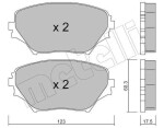 METELLI Piduriklotsi komplekt,  ketaspidur 22-0430-0