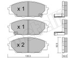 METELLI Piduriklotsi komplekt,  ketaspidur 22-0435-0