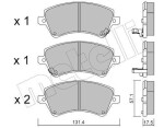 METELLI Piduriklotsi komplekt,  ketaspidur 22-0446-0