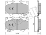 METELLI Piduriklotsi komplekt,  ketaspidur 22-0452-0