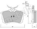 METELLI Piduriklotsi komplekt,  ketaspidur 22-0465-0