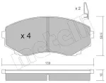 METELLI Piduriklotsi komplekt,  ketaspidur 22-0477-0