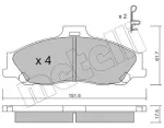 METELLI Piduriklotsi komplekt,  ketaspidur 22-0479-0