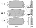 METELLI Piduriklotsi komplekt,  ketaspidur 22-0483-0
