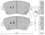 METELLI Piduriklotsi komplekt,  ketaspidur 22-0485-1