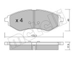 METELLI Piduriklotsi komplekt,  ketaspidur 22-0508-0