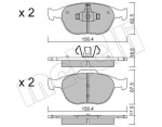 METELLI Piduriklotsi komplekt,  ketaspidur 22-0533-0